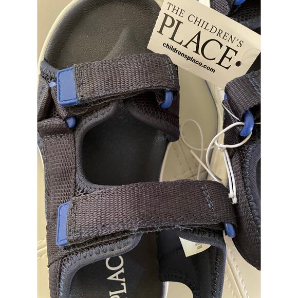 The Children's Place Boys Double Strap Blue Sandals Youth 1 - Picture 4 of 6